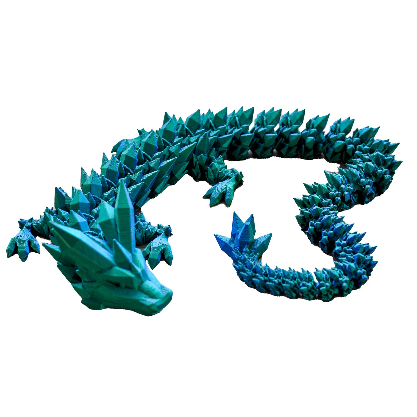 Focul Mistic - Dragon de cristale articulat, printat 3D